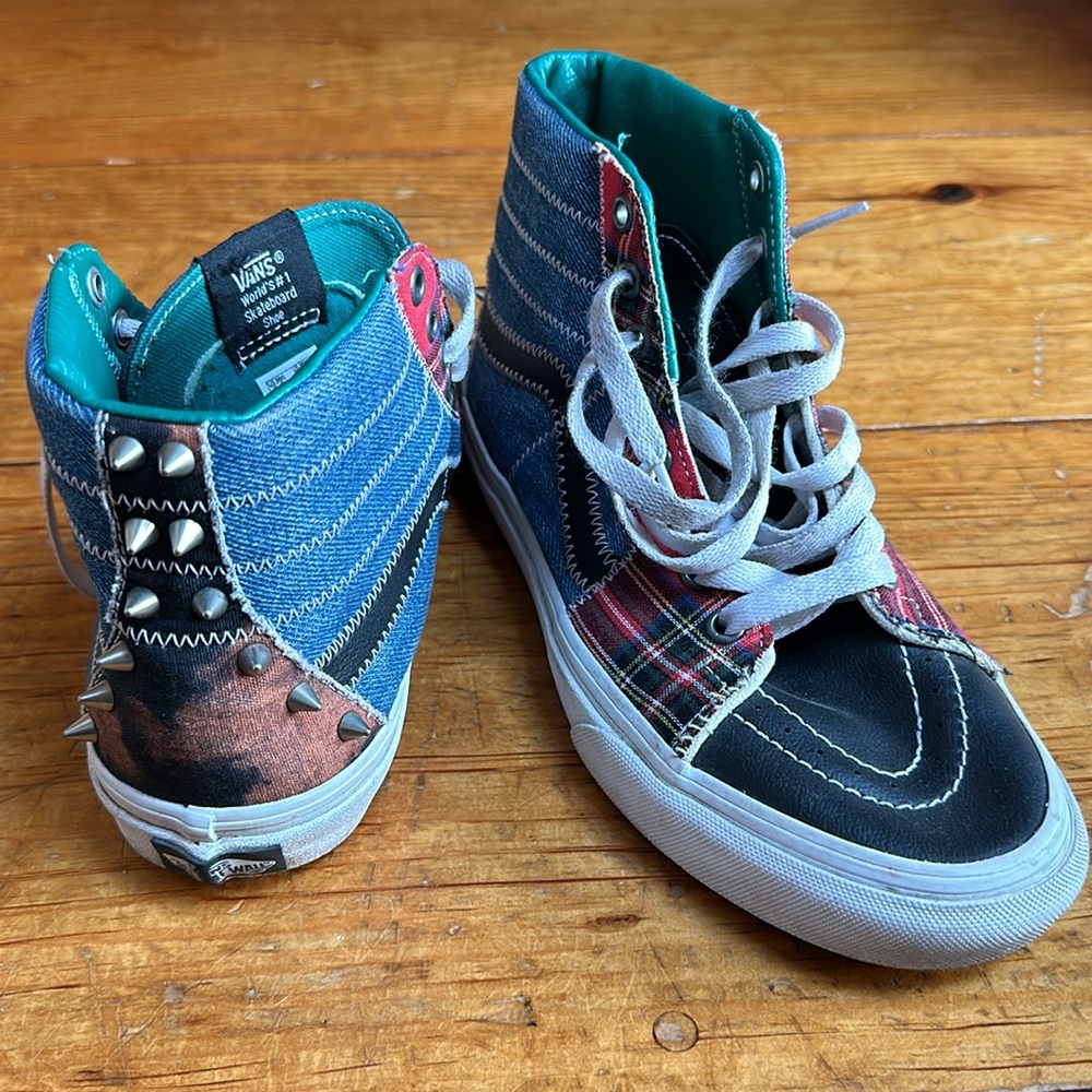 Vans Off the Wall punk hi-top sneakers